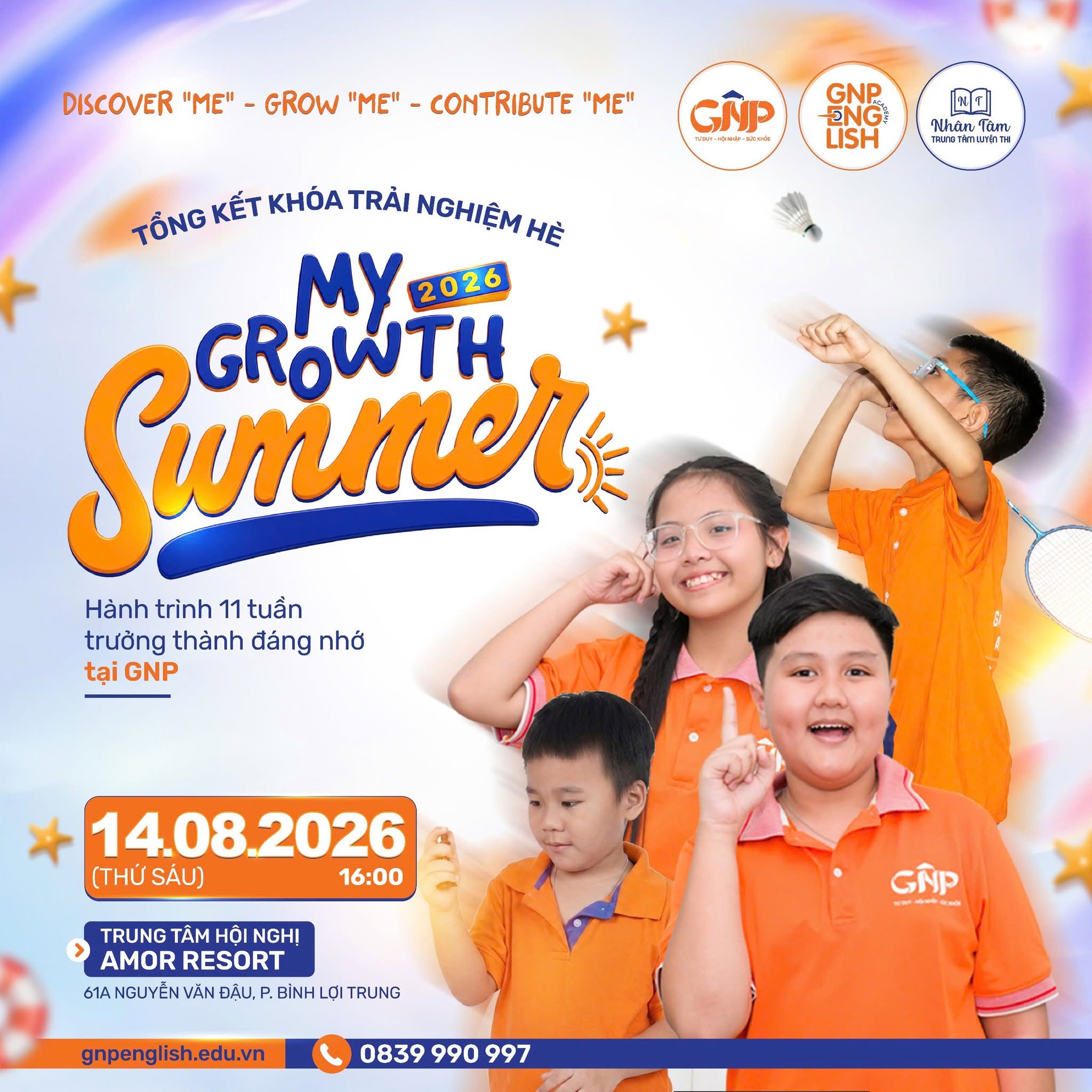 TỔNG KẾT KHÓA TRẢI NGHIỆM HÈ “MY GROWTH SUMMER 2026”